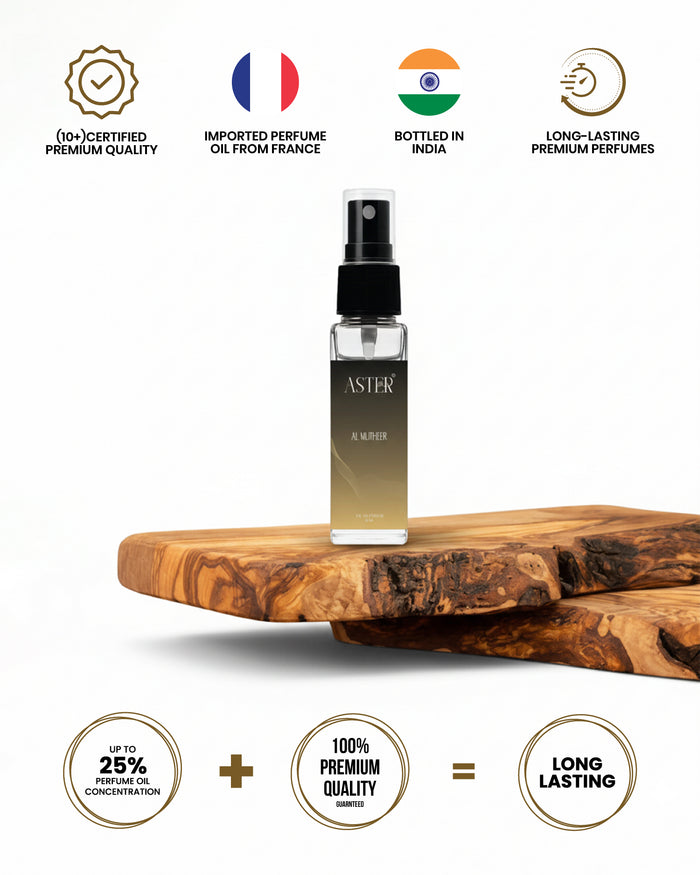 Al Mutheer Oud 8ml Eau de Parfum bottle