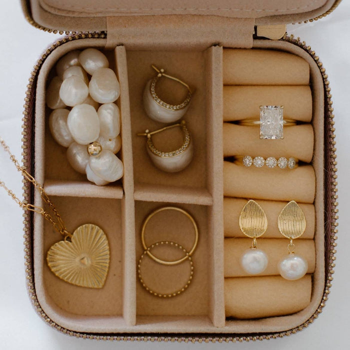 Annie Freshwater Pearl Stud Earrings Gold Filled