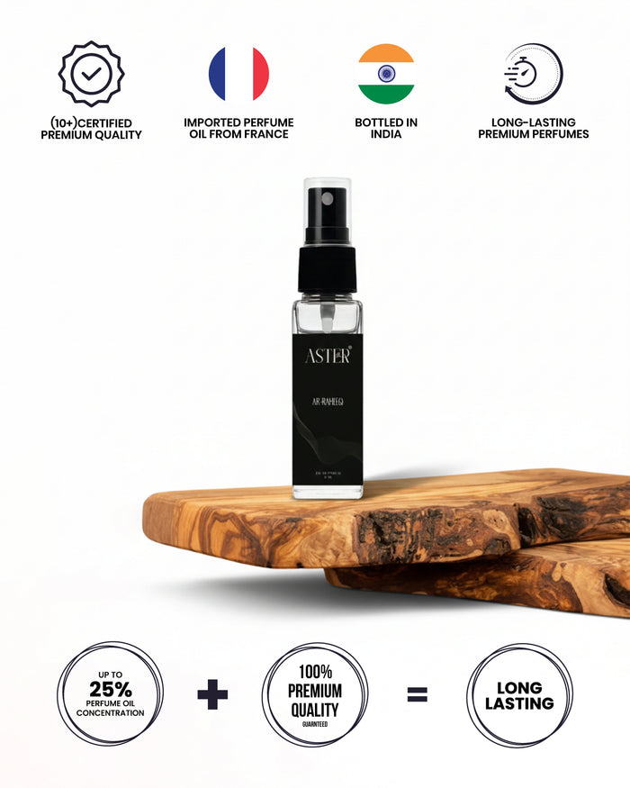 Ar-Raheeq Oud EDP 8ml perfume bottle