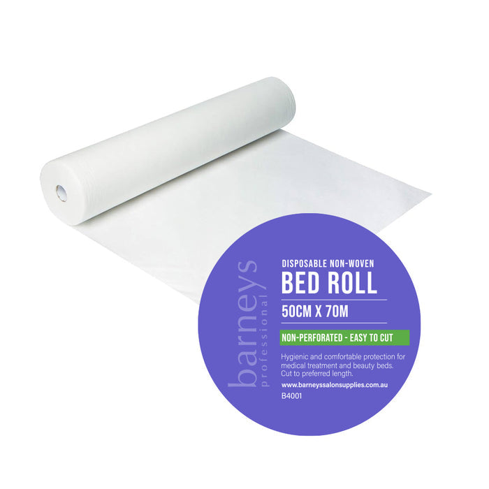 Barneys Disposable Non-Woven Bed Roll - Non-Perforated - 50cm x 70m