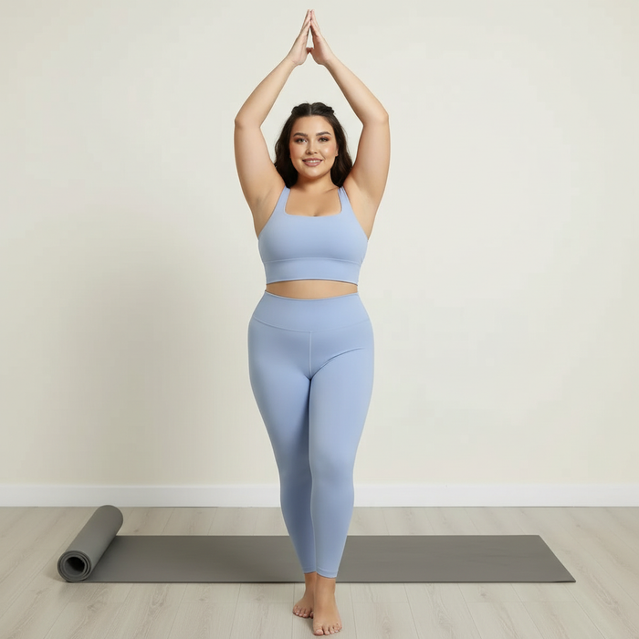 Buttery Soft 2-Piece Yoga Set - High-Stretch Sports Bra & High-Waisted Leggings Combo