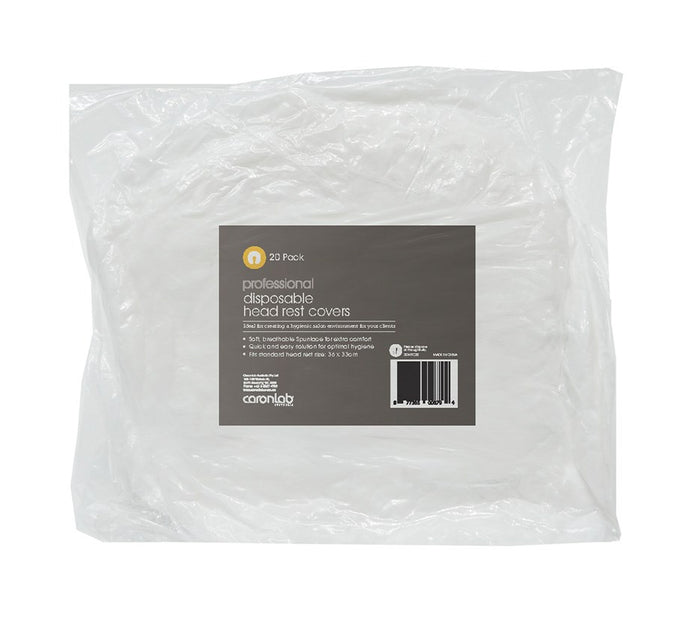CaronLab Disposable Face / Head Rest Cover - 20 Pack