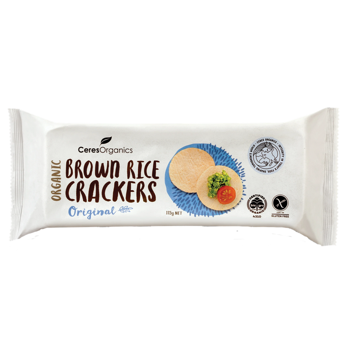 Ceres Organics Brown Rice Crackers Original - 115g - L'Organic