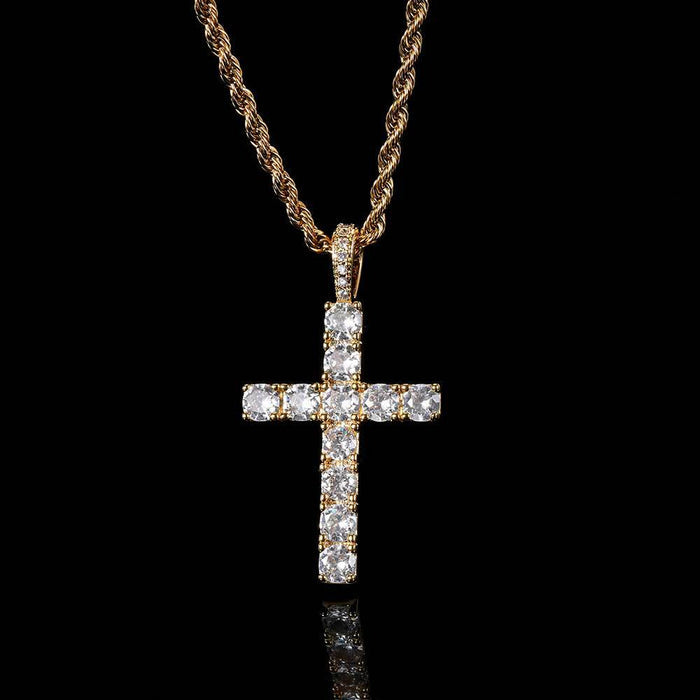 Cross Necklace | Gold
