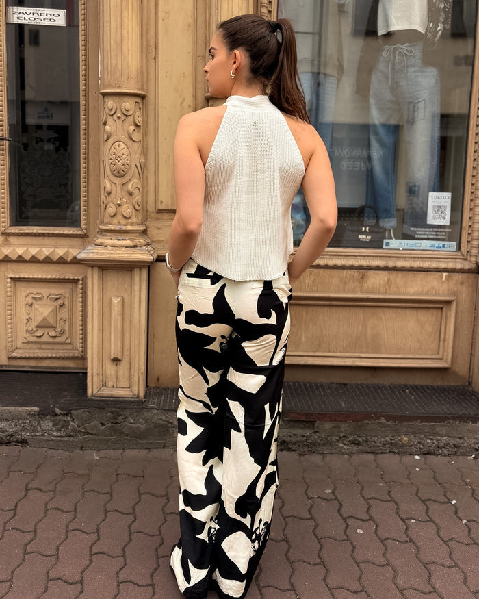 DÁMSKÉ KALHOTY REPLAY S CELOPLOŠNÝM VZOREM