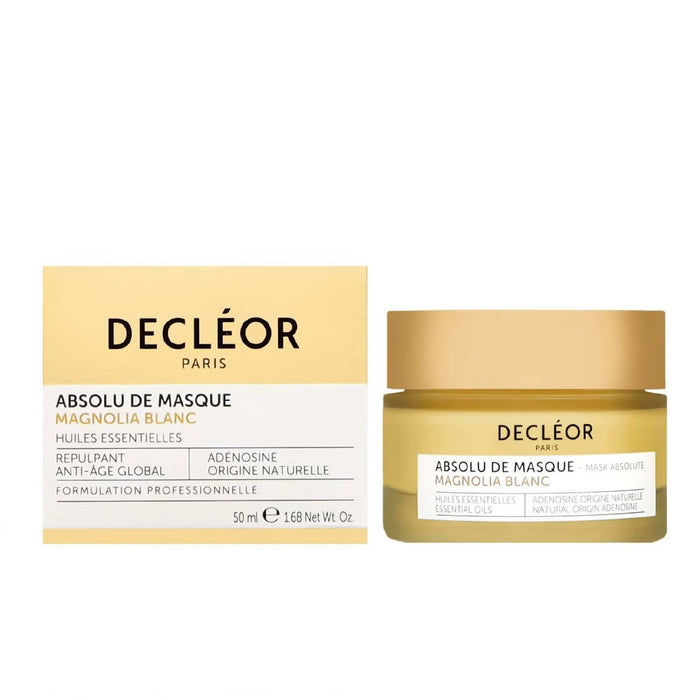 Decléor White Magnolia Regenerating Mask Absolute in 50ml jar, a luxurious skincare mask for revitalizing skin.