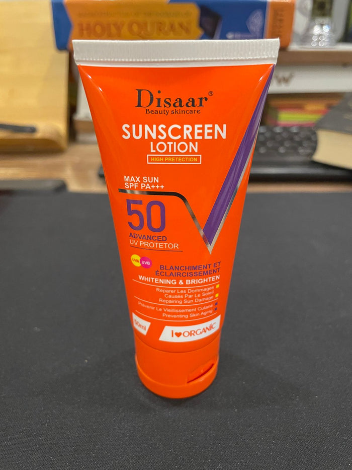 DISAAR Sunscreen Lotion Spf-50 Advance UV Protection, 50 ml