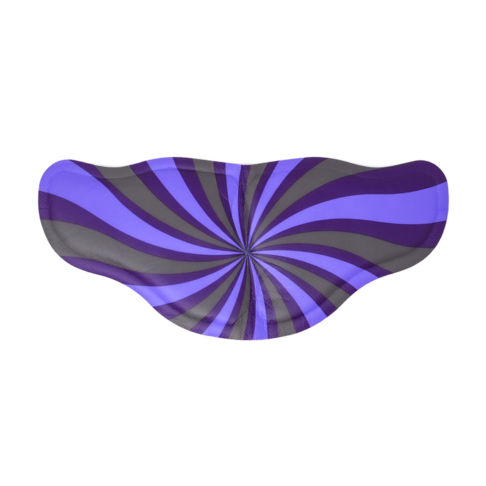 Even Bigger Hug - 3 pack | Popmask featuring a contoured mask with a swirling purple and dark gray pattern designed for a comfortable fit and stylish look.