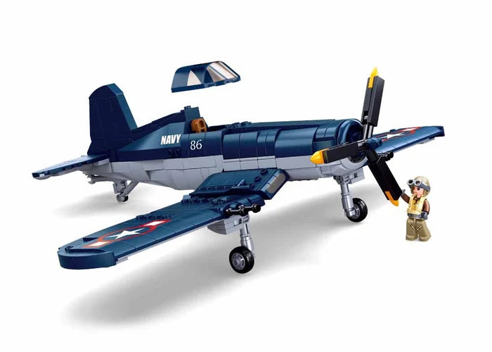 F4U Corsair Fighter Plane Building Blocks (550 Piece)
