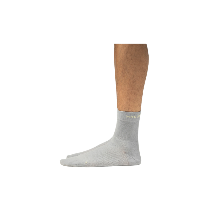 Hermanos Koumori Race Socks - Quicksilver / Pastel Yellow