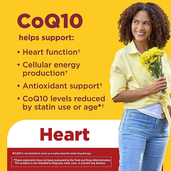 Nature Made CoQ10 Coenzyme Q10 200 mg Gummies, Mango Flavor, 130 Count