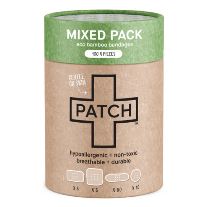 Go-For-Zero-Australia-Patch-Adhesive-Bamboo-Bandages-Mixed-100-Pack