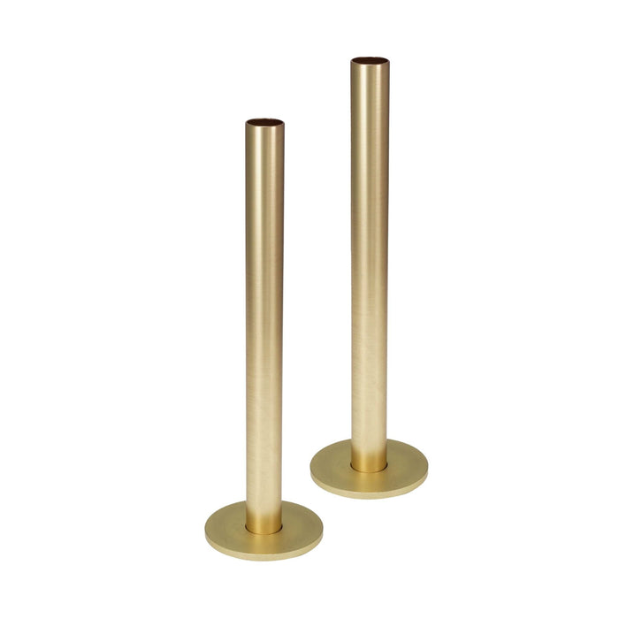 Pipe and Flanges for Radiator Valves - Brushed Brass Radiator/Towel Warmer Accessories JTP