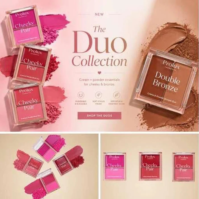 Prolux Cosmetics Double Bronze Crème & Powder Bronzer Duo