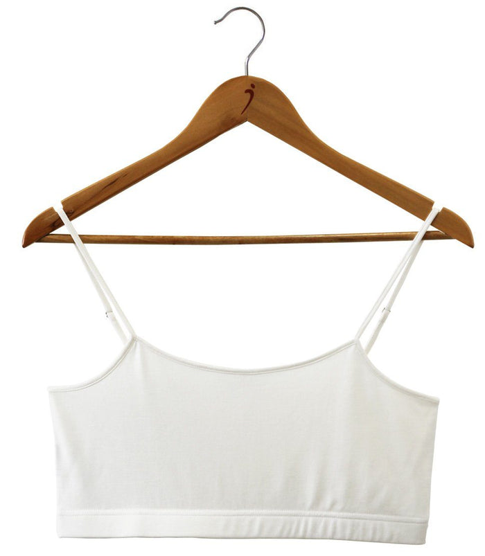Women's 100% Pure Silk Soft Bra in Natural White