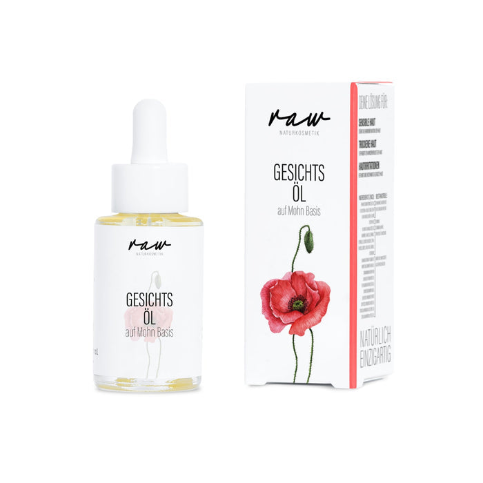 raw Naturkosmetik - Gesichtsöl Mohn