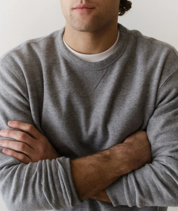 Relaxed Cloud 9 Fleece Crewneck Heather Grey