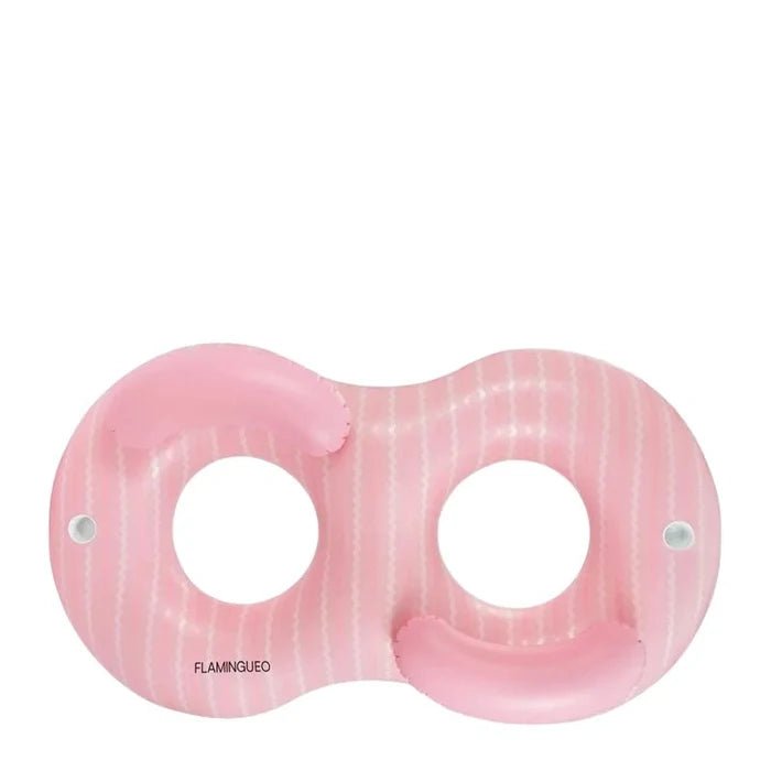 FLAMINGUEO Samba Donut Double Seat Lounge Swimming Pool Float in Kuwait - Waha Lifestyle