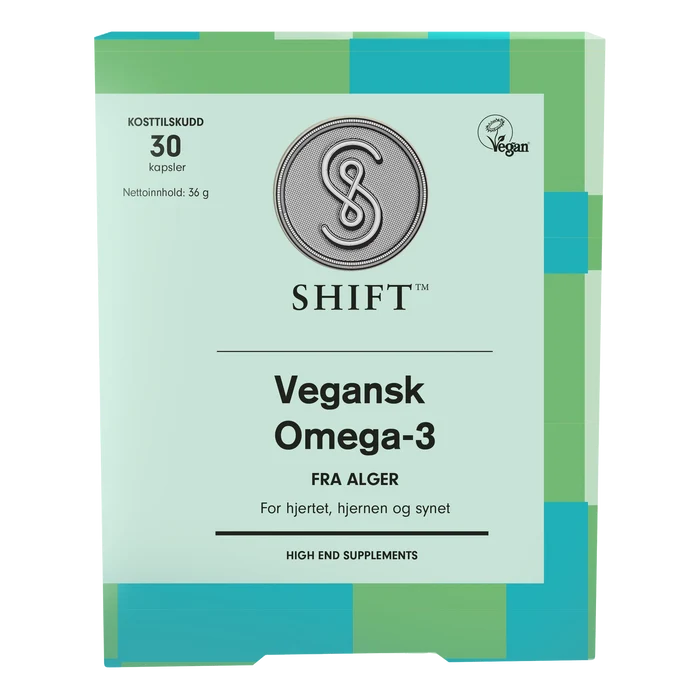 SHIFT Vegansk Omega-3 30 kapsler