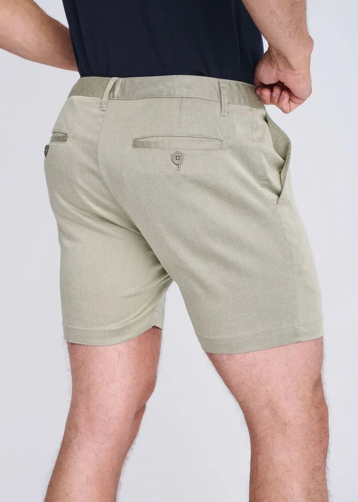 Shitake 6" Inseam Textured Stretch Chino Shorts PM-2543