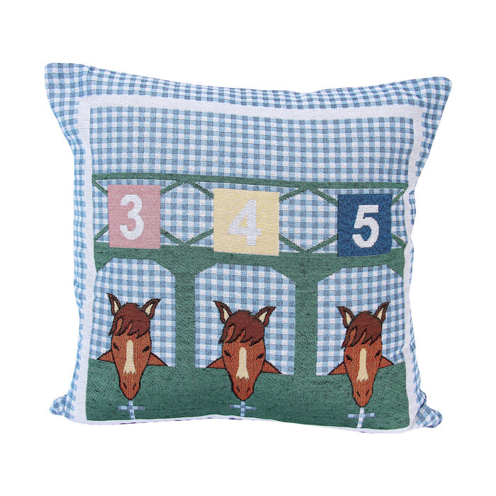Starting Gate Pillow - Blue