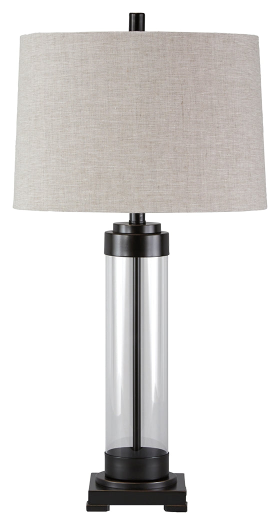Talar L430164 ClearBronze Finish Glass Table Lamp 1CN