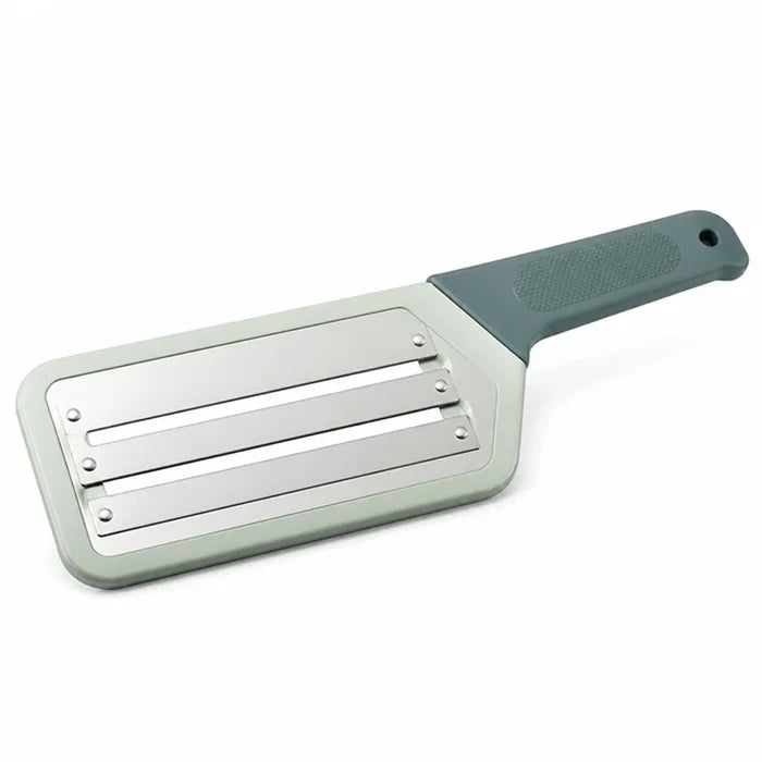 Textured Handle Vegetable Cutter With Stainless Steel Blades