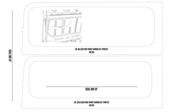 Transit Pill Window Cut Template Paper Pattern