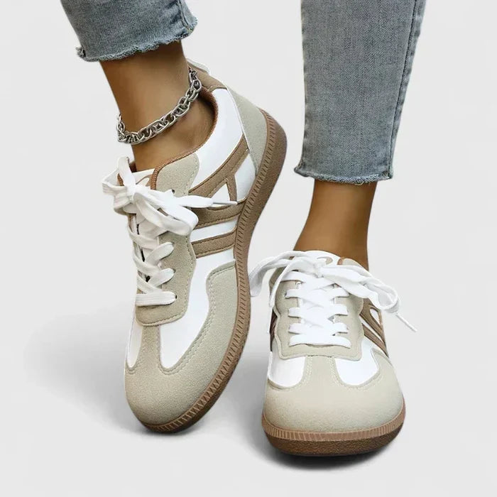Women's Comfort Shoes in Beige, White and Gray