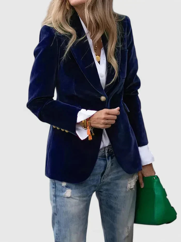 Women's Elegant Blazer in Four Bold Colors