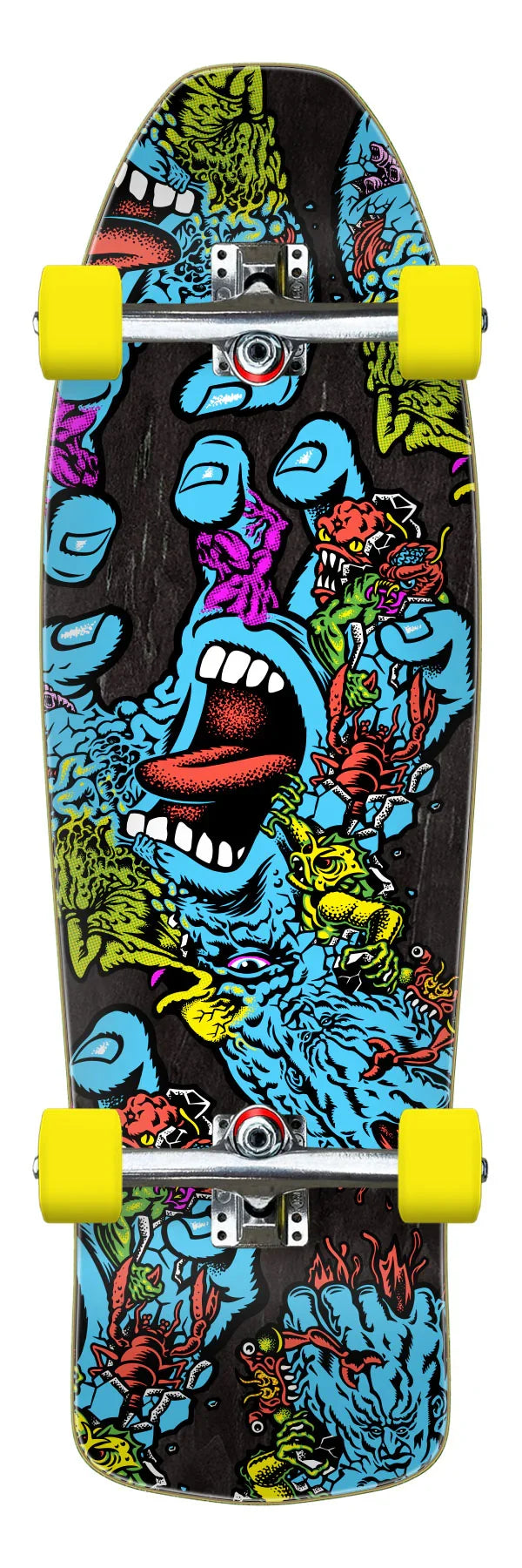 Santa Cruz Roskopp Screaming Five 10.32 skateboard deck top view