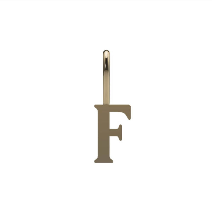 14k Solid Gold / F