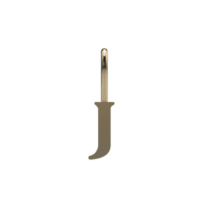 14k Solid Gold / J