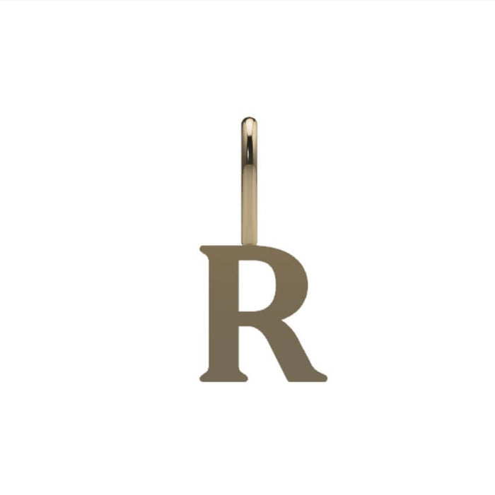 14k Solid Gold / R