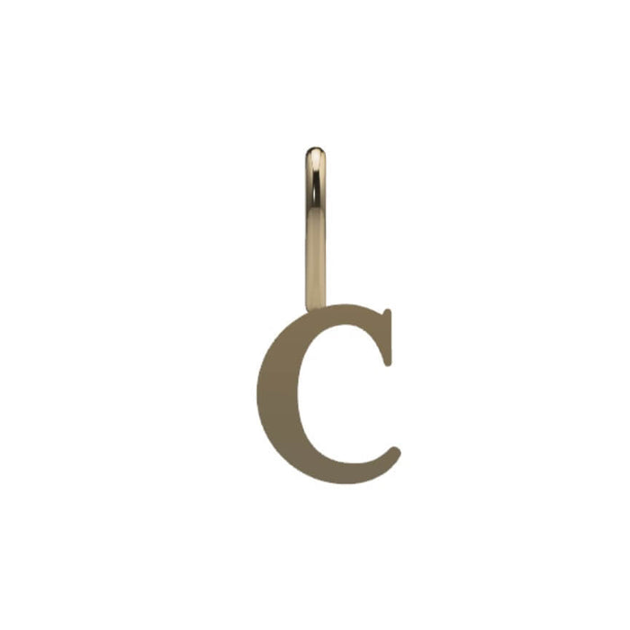 14k Solid Gold / C
