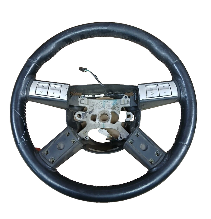 2006-2007 Chrysler 300 Steering Wheel w/ Controls Black Leather 1bf502dvaa