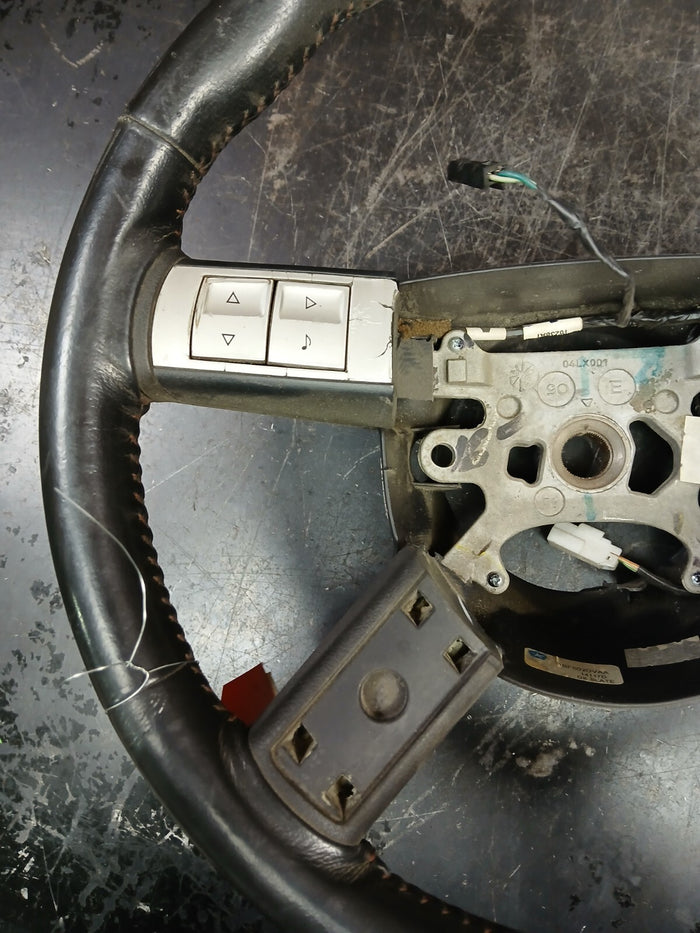 2006-2007 Chrysler 300 Steering Wheel w/ Controls Black Leather 1bf502dvaa