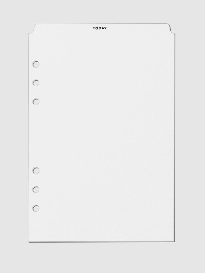 Black foil divider displayed on a neutral background. Size shown is A5.