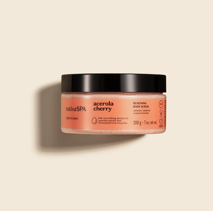 Acerola Cherry Body Scrub - O Boticário US - Macy's - Bath & Body