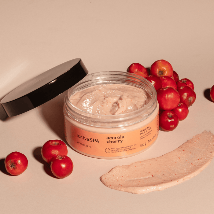 Acerola Cherry Body Scrub - O Boticário US - Macy's - Bath & Body