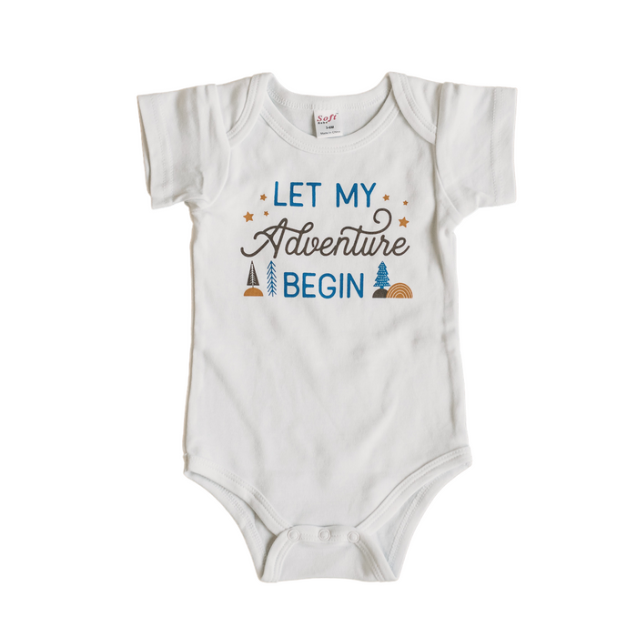 Adventure Begins Baby Bodysuit