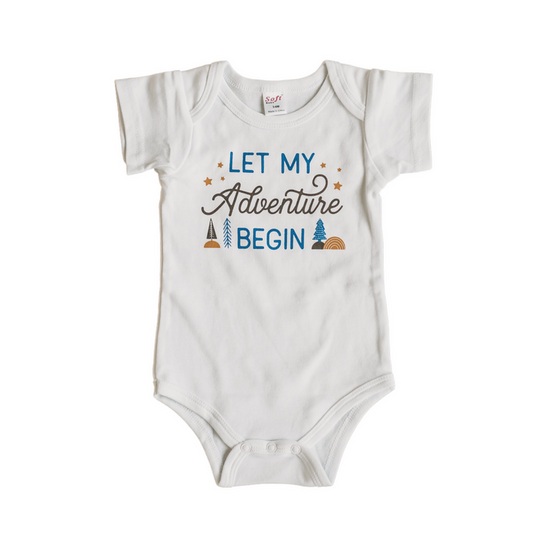 Adventure Begins Baby Bodysuit