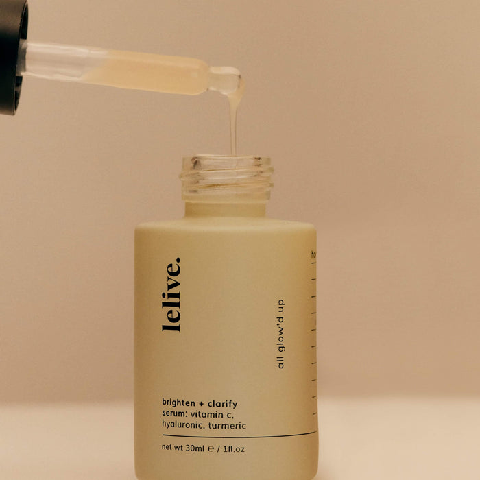 Skincare serum with Vitamin C and Niacinamide to effectively reduce dark spots and brighten skin tone