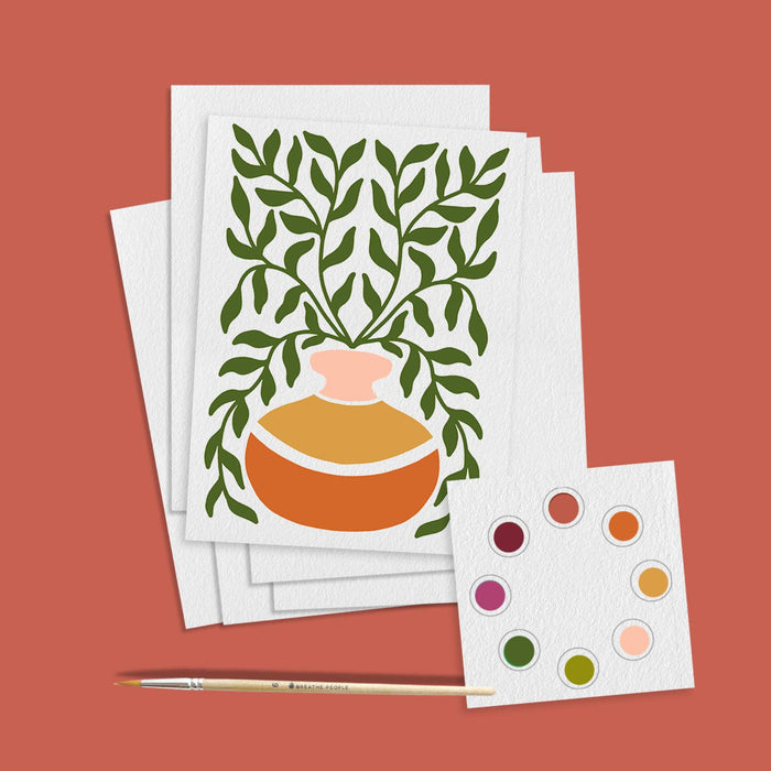 All in One Watercolor Prints/ Postcards : Abstract Flowers | Breathe People