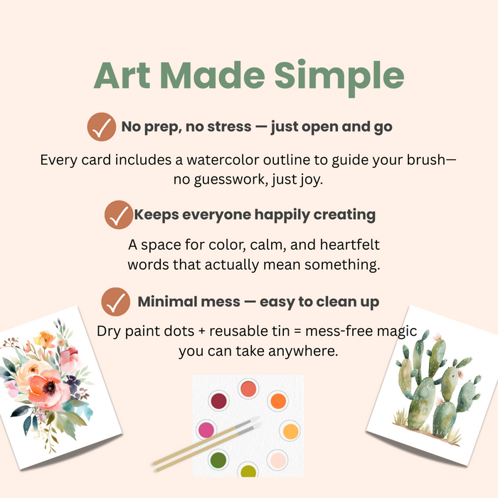 All in One Watercolor Prints/ Postcards : Abstract Flowers | Breathe People