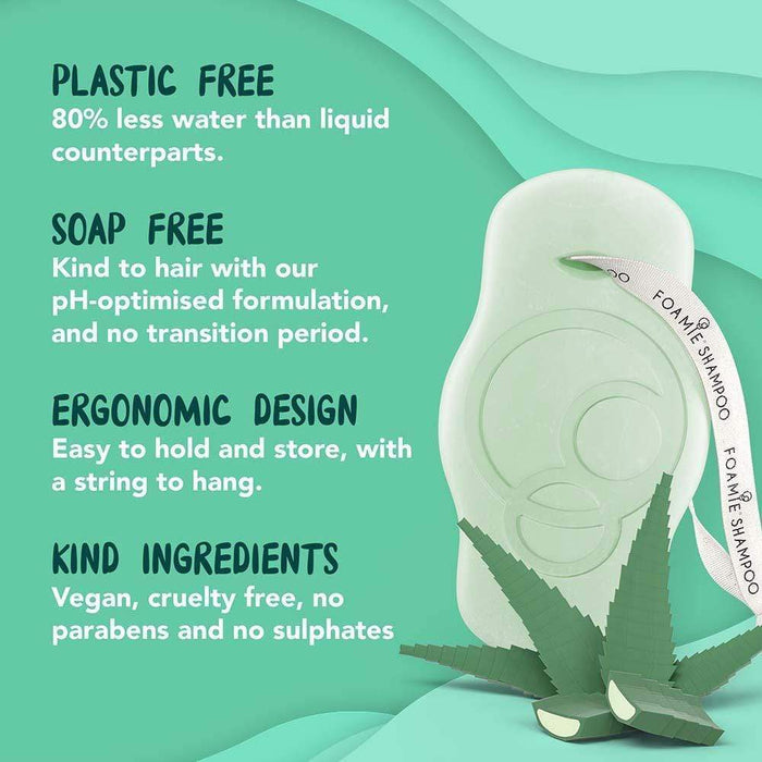 Aloe Vera Shampoo Bar for Dry Hair by FOAMIE &Keep