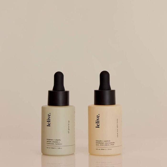 AM Serum and PM Serum duo for morning and evening skincare routine optimizing skin health