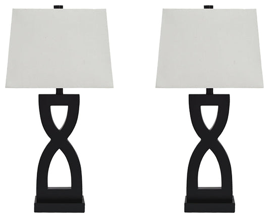Amasai L243144 Black Poly Table Lamp 2CN