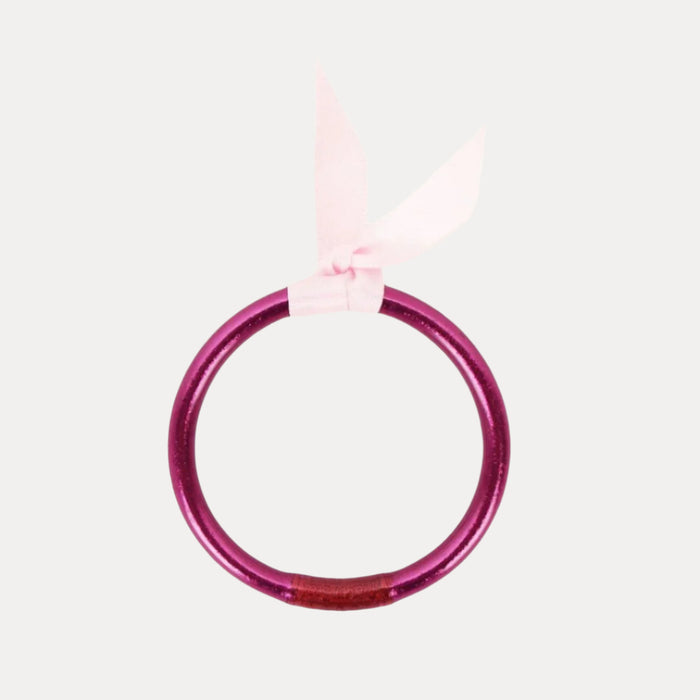 Amethyst Purple All Season Bangle Bracelet for Babies | BuDhaGirl