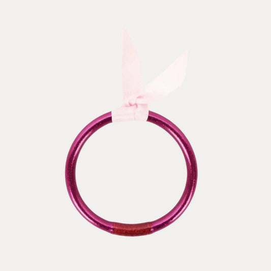 Amethyst Purple All Season Bangle Bracelet for Babies | BuDhaGirl